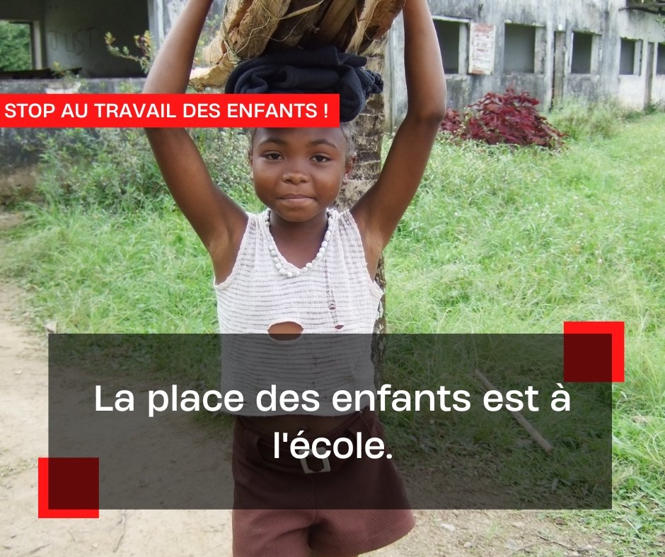 Non au travail des enfants !